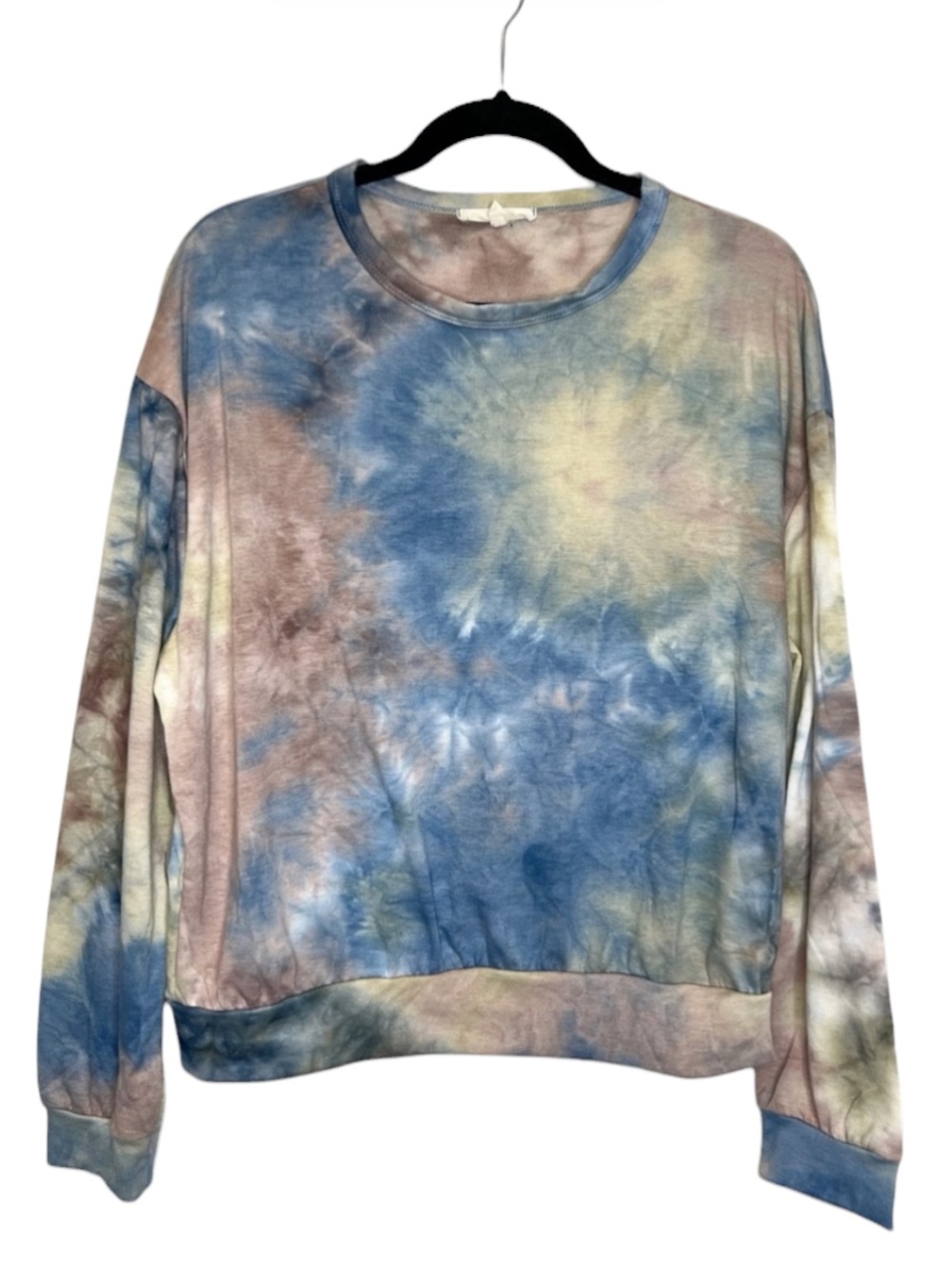 ANOTHER REASON Tie Dye Blue and Pink oversized lightweight Sweatshirt size Large
